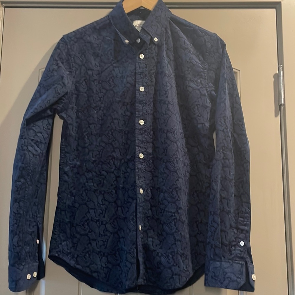 Ben Sherman Paisley Stretch Fit Button-Down Shirt